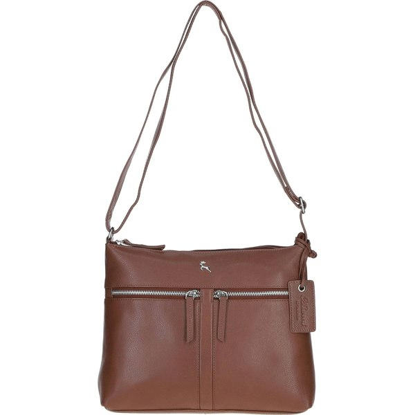 'Mourne' Sleek Real Leather Shoulder Bag: mourne