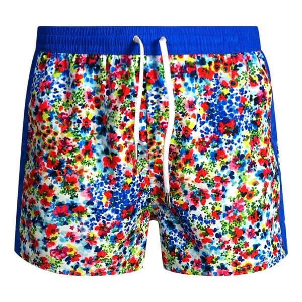 Dsquared2 Floral Design Swim Shorts - Blue