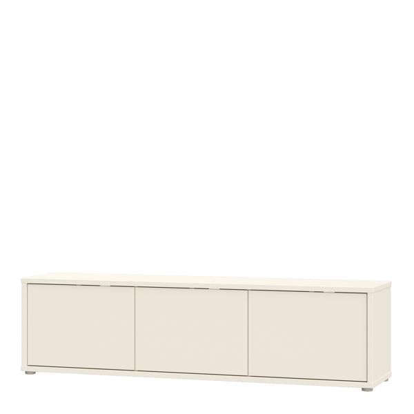 Furniture To Go Alice Springs Wide TV Cabinet with 3 Doors Push-to-Open in Sand