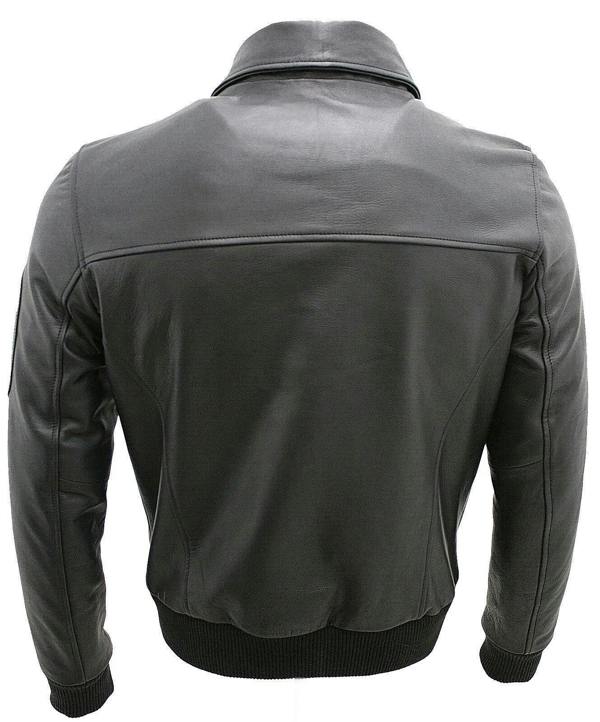Infinity Leather Mens Cowhide Analine Leather A2 US Airforce Bomber Jacket