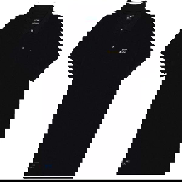 Aquascutum Active Active Cotton Polo Dry-Fit Black Black Polo Shirt M