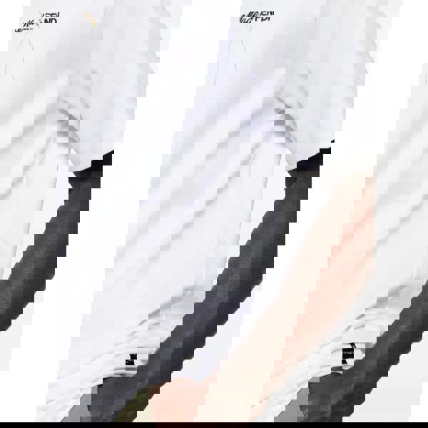 Fendi Embroidered Made in Fendi T-Shirt   in  White