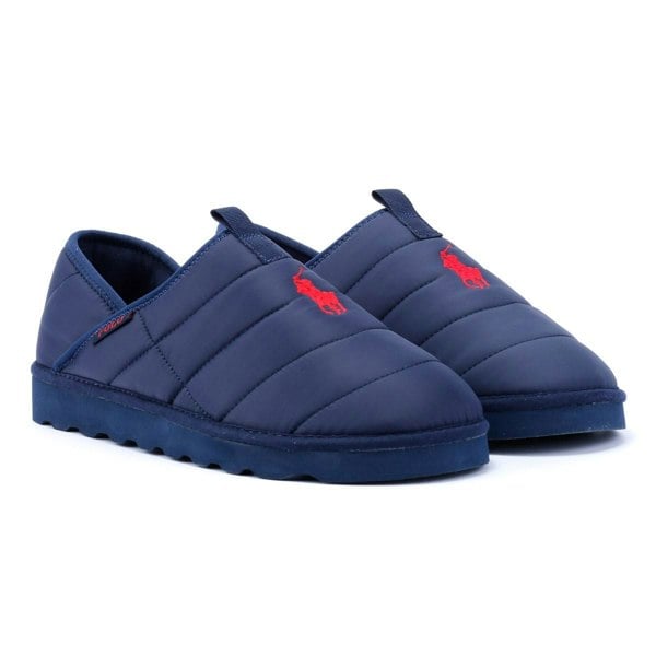 Ralph Lauren - 843955402002 Mens Everett Slipper Navy/Red