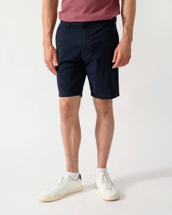 BOSS Orange Slim Fit Mens Chino Shorts - Dark Blue 404 - Dark Blue 404