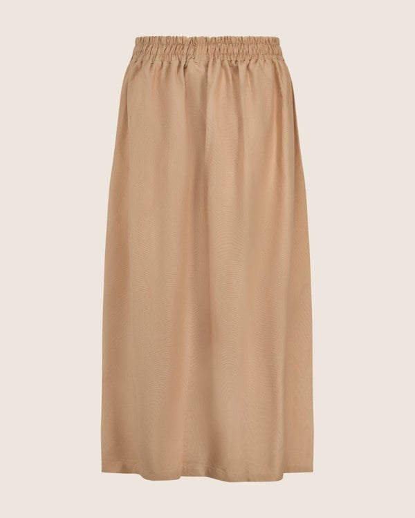organic cotton Joyce Beige Midi Skirt- image 2
