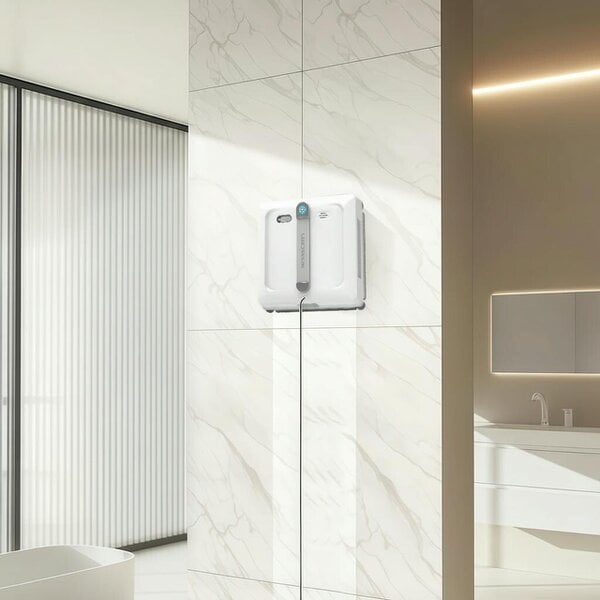 Liectroux Window cleaning robot for glass surfaces up to 3 mm – with remote control and safety rope