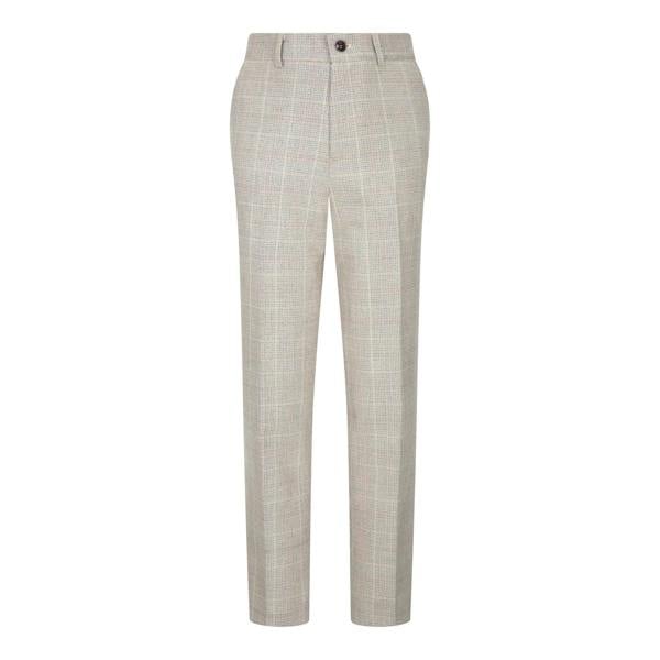 Paul Andrew Boys 3 Piece Beige Tweed Check Vintage Retro Suit