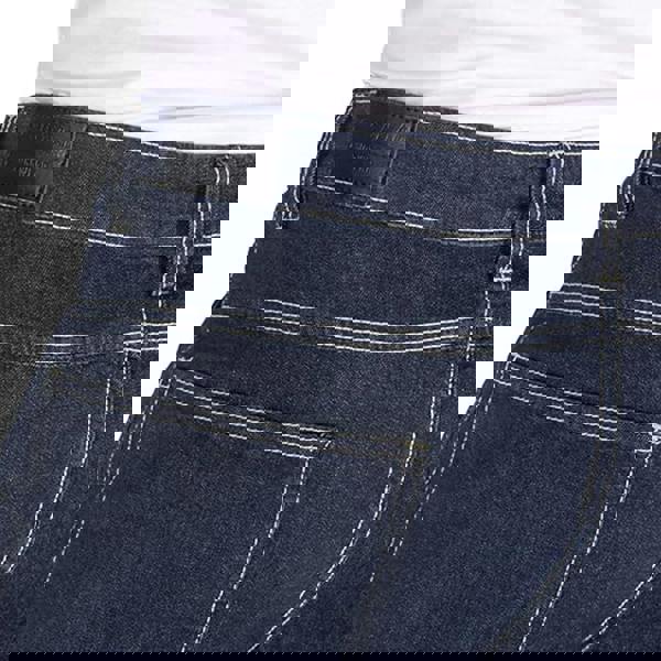 Goodyear Mens Denim Stretch Cargo Trousers - Navy - 