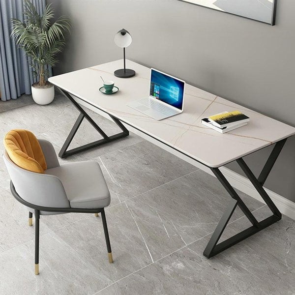 Simone Office Desk, Sintered Stone-Weilai Concept-Weilai Concept