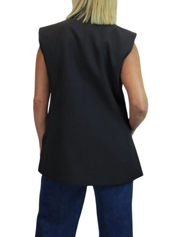 Paulo Due Oversized Sleeveless Blazer Waistcoat