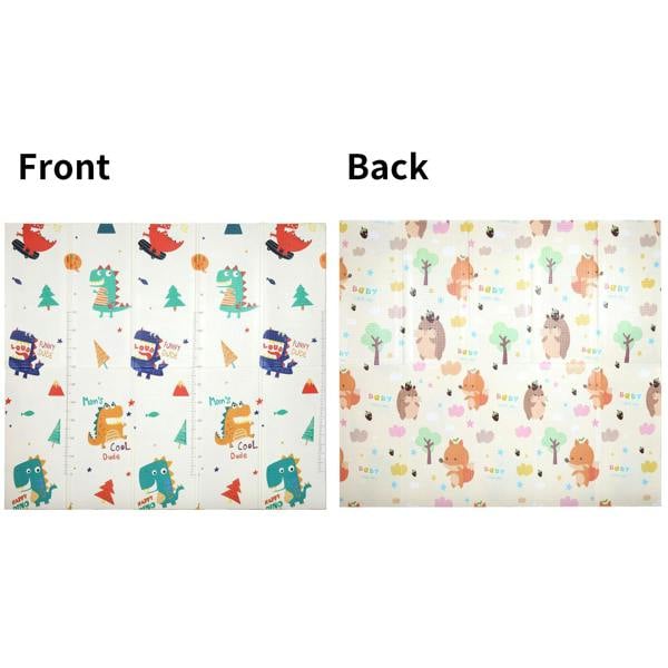 HYGRAD BUILT TO SURVIVE Baby Play Mat Baby Crawling Mat Reversible Baby Floor Mat Soft Padded Foam Foldable Portable