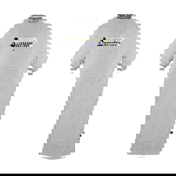 Aquascutum Mens Reflective Logo T-Shirt - Grey