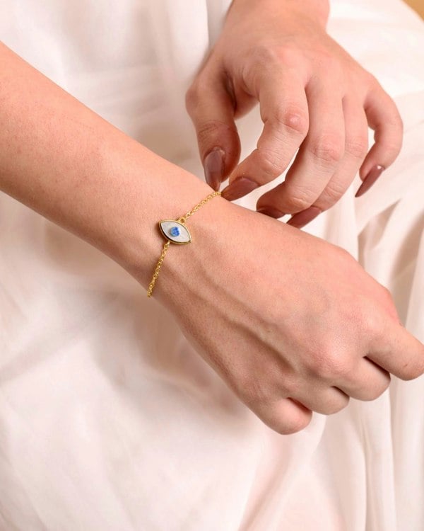 Evil Eye Bracelet Mother of Pearl - Lila Rasa