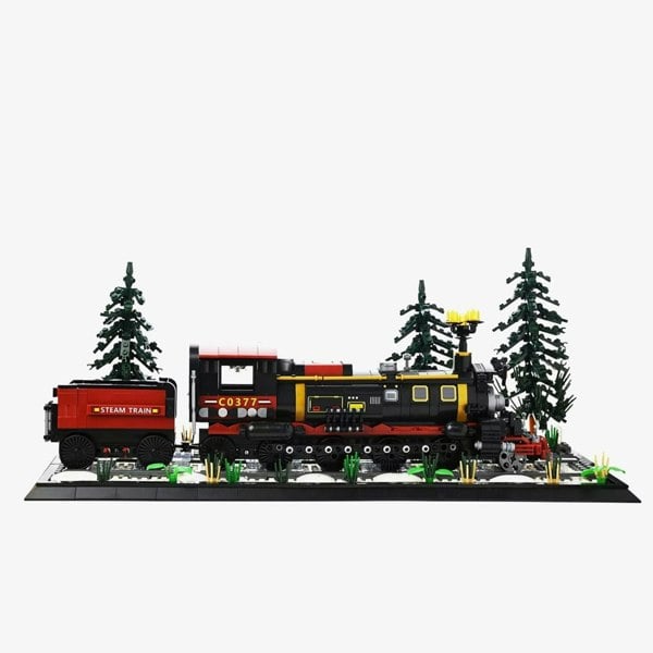 T. H. Baker Toy Shop Snow Country Train Brick Building Set Accessory XM15907