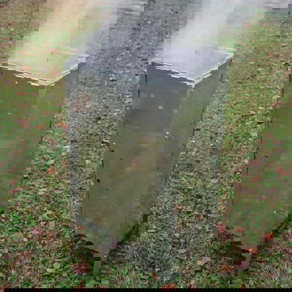 Gr8 Garden Incinerator Fire Bin 90l Burning Garden Galvanized Waste Wood Leaves Metal Trash