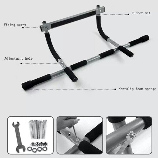 Havendro Doorway Pull Up Bar Chin Up Sit-Up Strength Body Workout Exercise Fitness