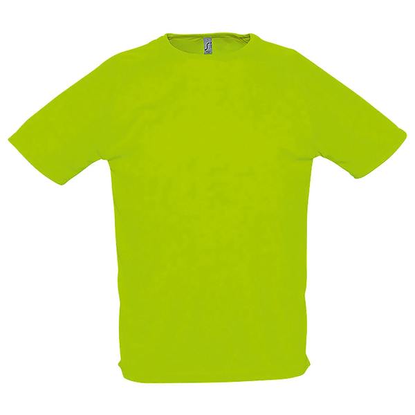 SOLS Mens Sporty Short Sleeve Performance T-Shirt - Neon Green