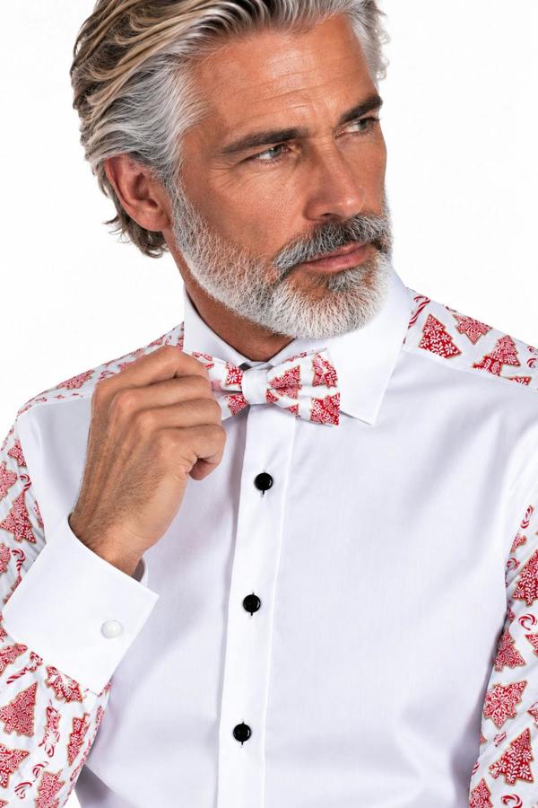 Deck the Halls Christmas Tuxedo Shirt - Claudio Lugli Shirts