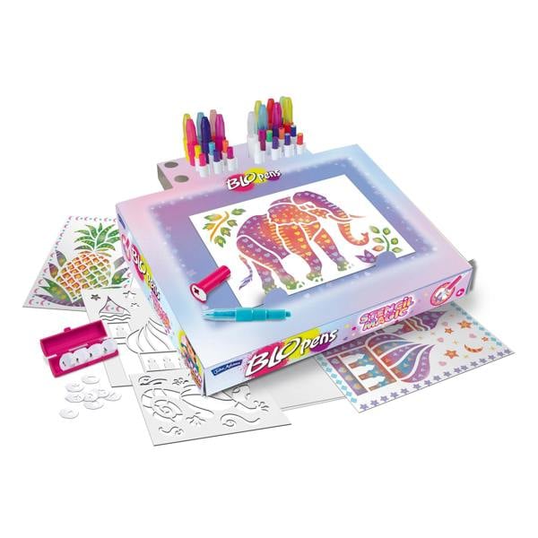 BLOPENS Stencil Magic – Colour-Changing Airbrush Art Kit