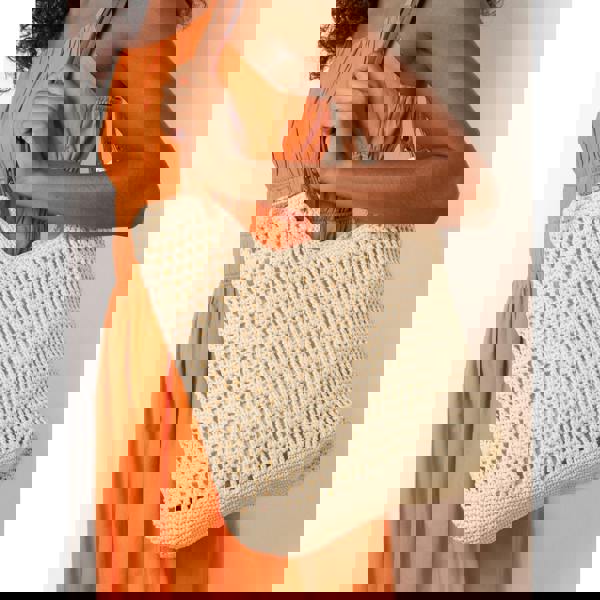 Blue Vanilla Crochet Tote Bag