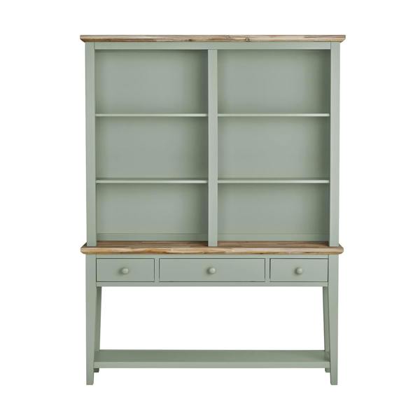 Statement Furniture Florence Console Table and Hutch, Display Cabinet with Shelves