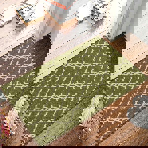 Smart Living Trellis Gel Mat - Green Cream