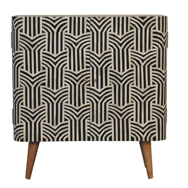 Artisan Furniture Solid wood Edessa Bone Inlay Cabinet