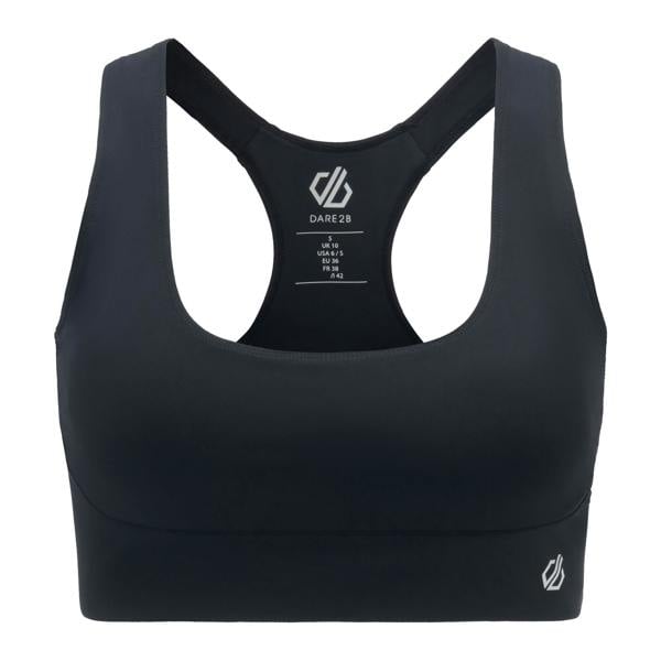 Dare 2B Womens/Ladies Influential Sports Bra - Black - 