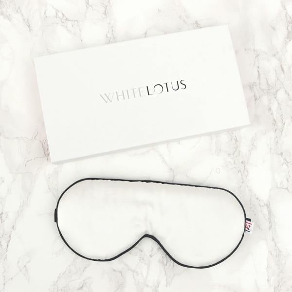 White Lotus Beauty 100% Mulberry Silk Eye Mask Cruelty Free