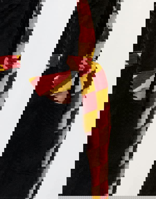 Harry Potter Unisex Black Gryffindor Hooded Bathrobe