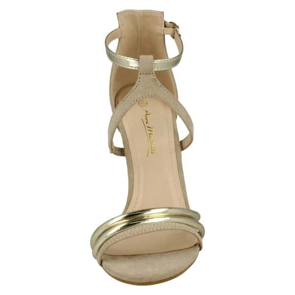 Anne Michelle Ladies Anne Michelle High Heel Strappy Mule Sandals