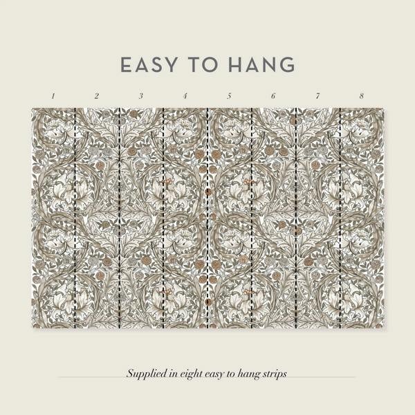 William Morris At Home African Marigold Fixed Size Mural | Neutral