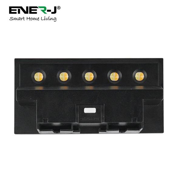 ENER-J 2 Pc Pack Solar Powered Deck / Fence Light with 5 LEDs, 2 Colour Switchable - 3000K & 6000K