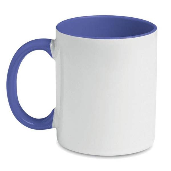 MidOcean Sublimcoly Two Tone Sublimation 300ml Mug - White/Violet - 