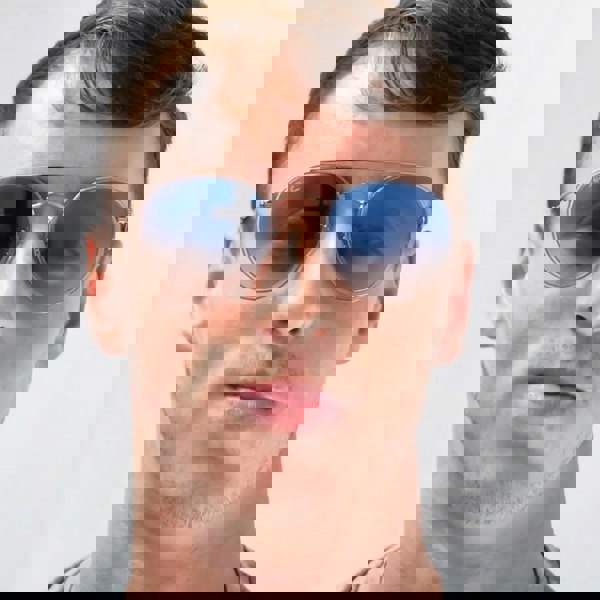 Ray-Ban Sunglasses Round Double Bridge 3647N 9069A5 Pink Pink Gradient Brown