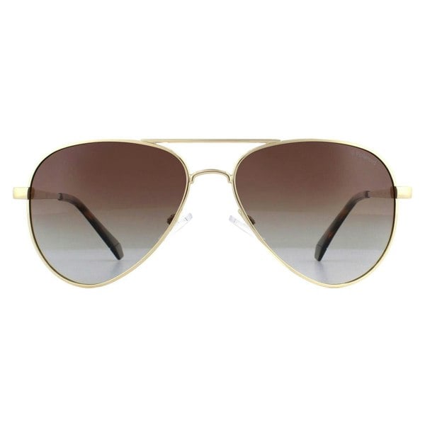 Polaroid Sunglasses 6012/N/NEW J5G LA Gold Brown Gradient Polarized 56mm