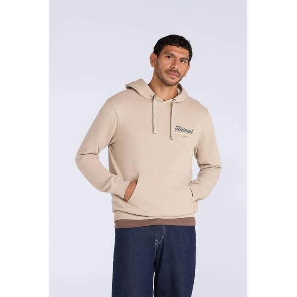 Mountain Warehouse Mens River Organic Hoodie - Dark Beige - 