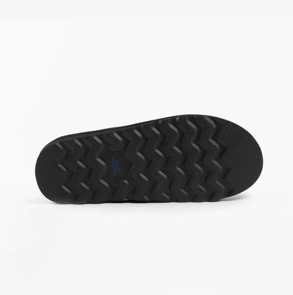 Polo Ralph Lauren EVERETT Mens Slippers Black Rc Nylon/Royal