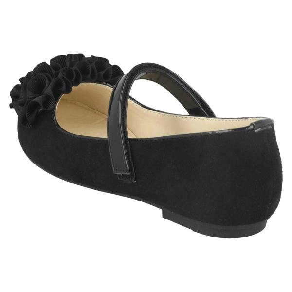 Spot On Girls Spot On Frill Trim Ballerinas H2448