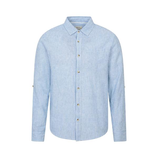 Mountain Warehouse Mens Lowe Stripe Shirt - Blue - 
