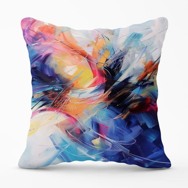 Warren Reed Serene Explosion: Calm Amidst Colours Cushions