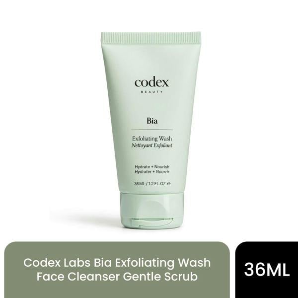 Aquarius Codex Labs Bia Exfoliating Wash Face Cleanser Gentle Scrub Travel Size 36ml