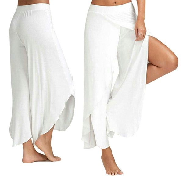 Aquarius Super Soft Modal Spandex Yoga Pilates Pants, White