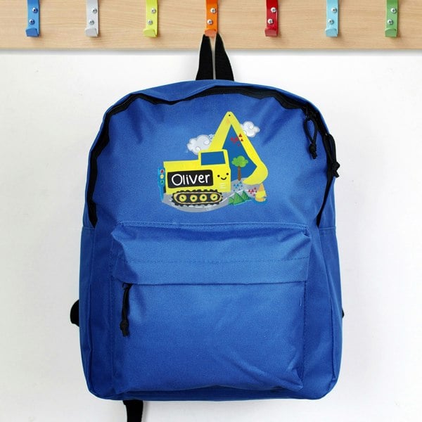 Personalised Memento Company Personalised Digger Blue Backpack