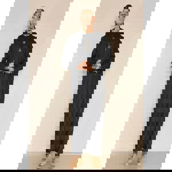 110_thobe_Black_L - 56, 110_thobe_Black_M - 54, 110_thobe_Black_S - 52, 110_thobe_Black_XL - 58, 110_thobe_Black_XXL - 60