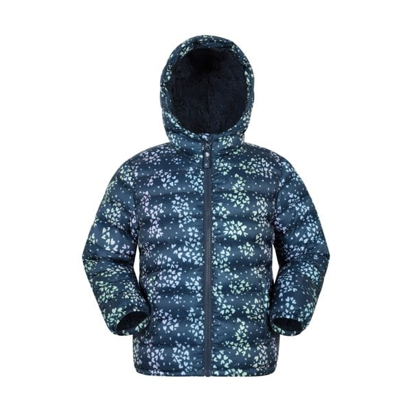 Mountain Warehouse Kids Seasons Faux Fur Lined Padded Jacket - Dark Blue
