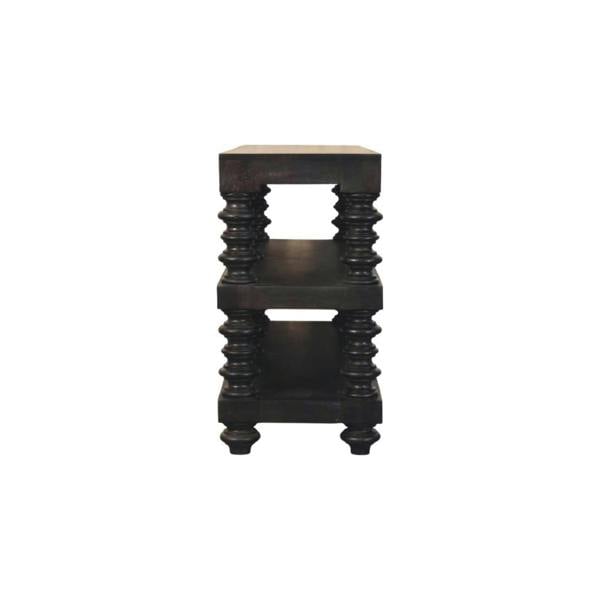 Artisan Furniture Spindle Shelf Console in Carbon Ash