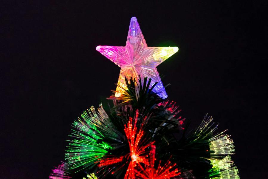 2ft to 6ft Fibre Optic Pre-Lit Artificial Christmas Tree with LED Lights image 7