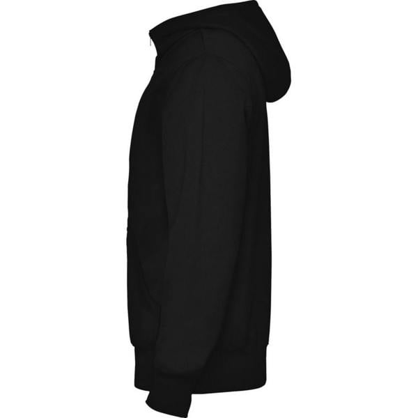 Roly Mens Montblanc Full Zip Hoodie - Black - 
