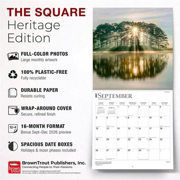 Religion Psalms Calendar 2027, Wall Calendars, Month To View, Lifestyle, Gift